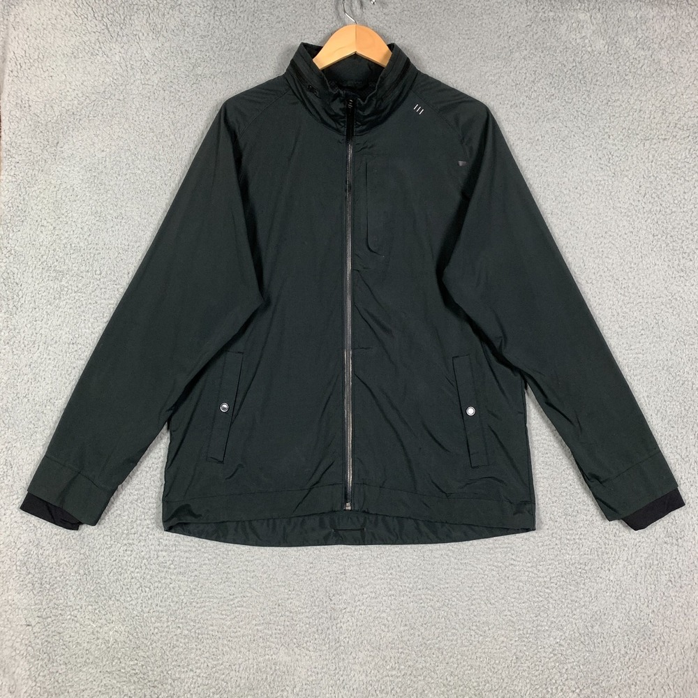 Lululemon Sprint Jacket II Mens XXL 2XL Black Full Zip Reflective Vented Running